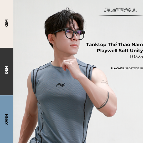 Tanktop Thể Thao Nam Playwell Radiant T0425