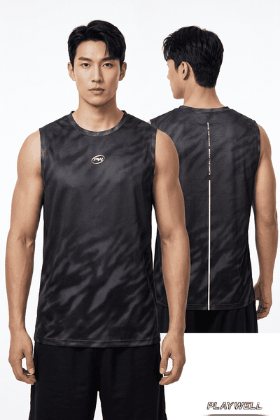 Áo Tanktop thể thao nam GenNow PWTA0226 thời trang, kiểu dáng hiện đại, thoải mái vận động