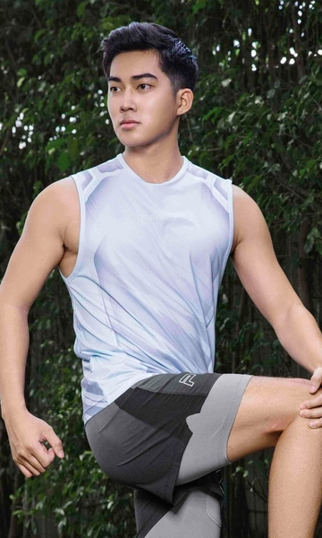 Áo ba lỗ thể thao nam Blur Motion PW11242