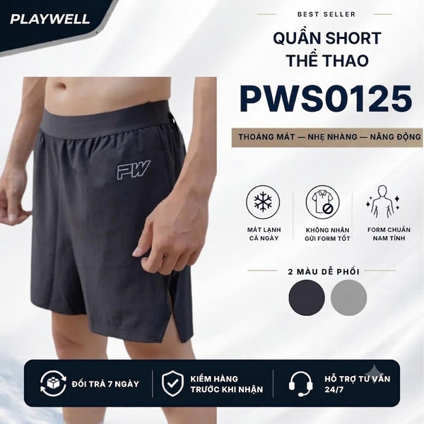 Quần Short thể thao nam EasyFit Pro PWS0125