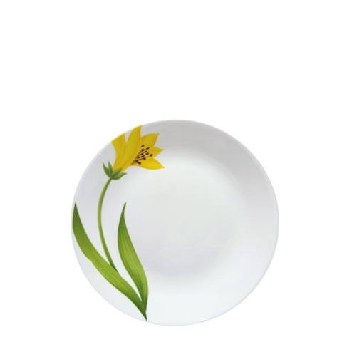 Đĩa Thủy Tinh 19cm Họa Tiết Hoa Huệ Tây