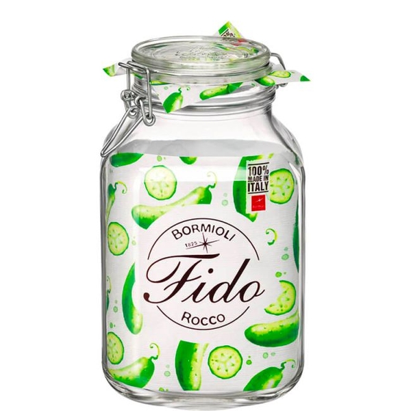 Hũ Thủy Tinh Nắp Cài Fido 3000ml