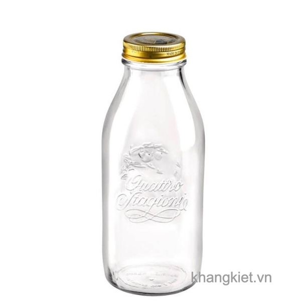 chai thuy tinh quattro 1l bormioli rocco