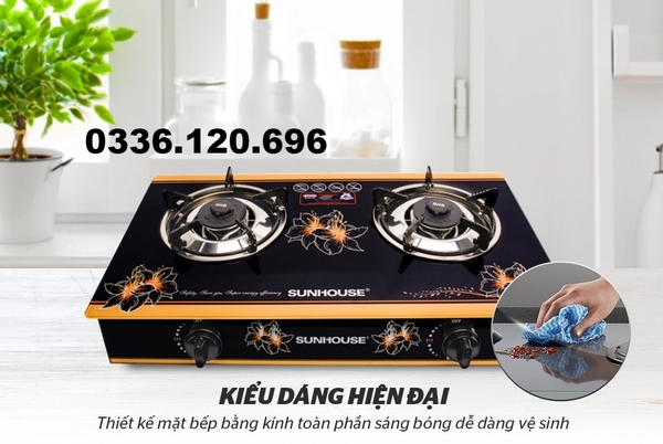 Bếp ga đôi Sunhouse