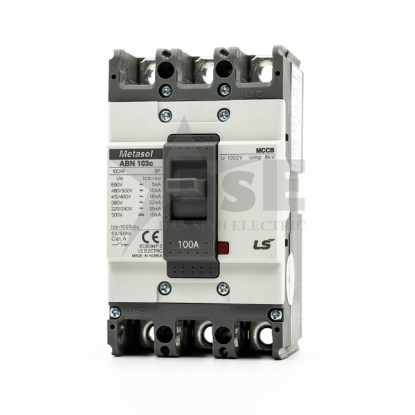 MCCB CB Khối ABN103C 3P 100A LS