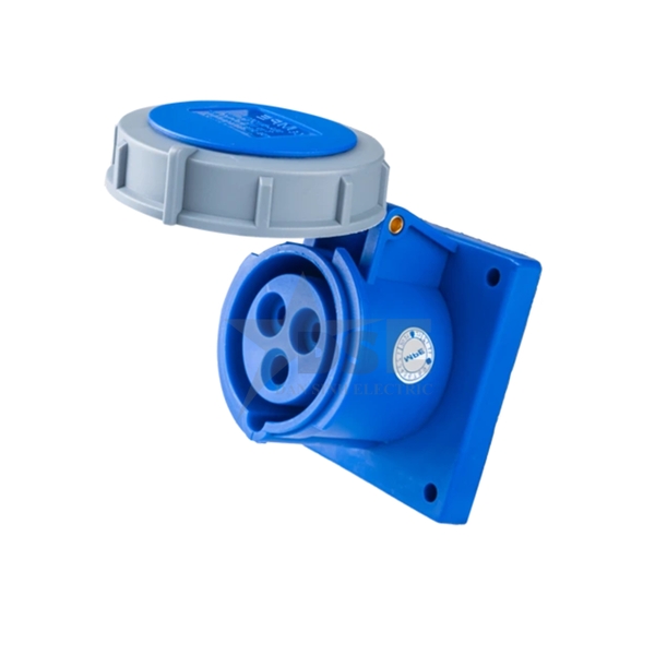 Ổ Cắm Cố Định Lắp Âm 1 Pha 3 Cực 16A IP67 MPN-3132 MPE