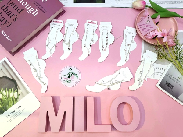 Lắc chân mix kiểu Preciaus Anklet + Fashion