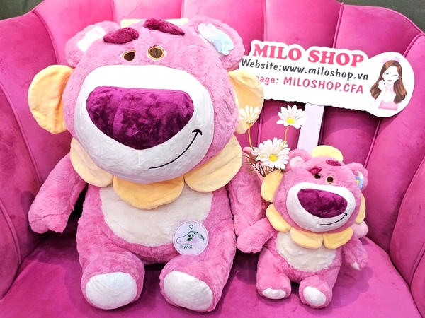 Gấu bông Lotso bông hoa cao cấp (hàng Quảng Châu)