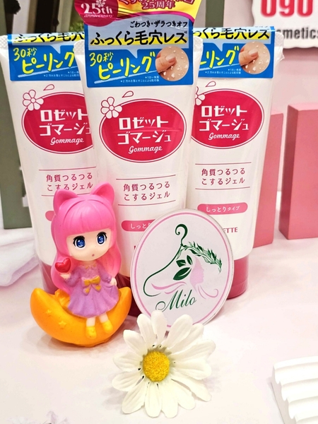 Tẩy tế bào chết Rosette Gommage Gentle Peeling Gel cho da nhạy cảm - 120g (Hồng)