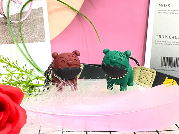 Móc khóa hình cún con cute mix màu