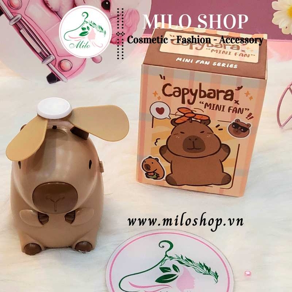 Quạt cầm tay mini Capybara