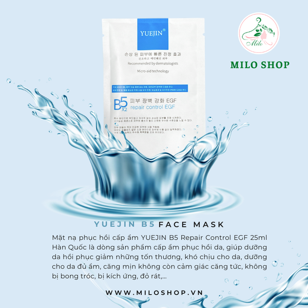 Mặt nạ phục hồi cấp ẩm Yuejin B5 Repair Control EGF - 25ml (Hàn Quốc)