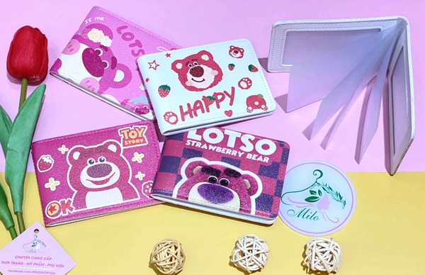Ví đựng thẻ + card hình gấu lotso