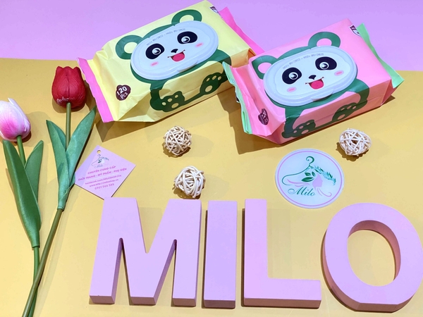 Khăn giấy ướt cao cấp Thiên Phúc (mẫu gấu panda)