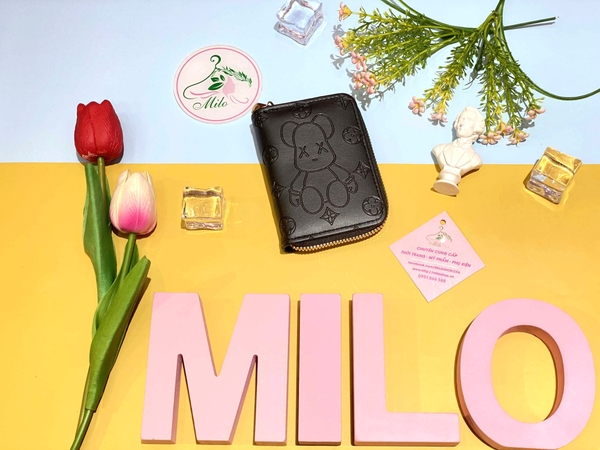 Ví ngắn cầm tay gấu Bear cầm tay mini cao cấp