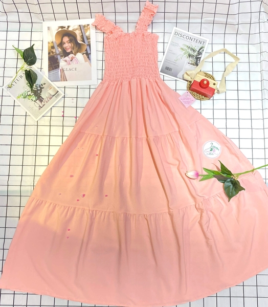 Đầm maxi lụa 2 dây cao cấp