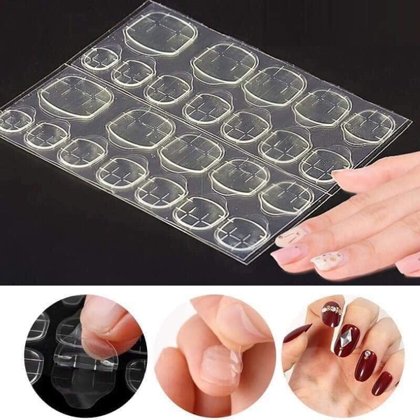 Miếng keo dán móng tay giả  2 mặt cao cấp (24 móng)