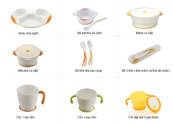 Những Dụng Cụ Ăn Dặm Cho Bé Không Thể Thiếu