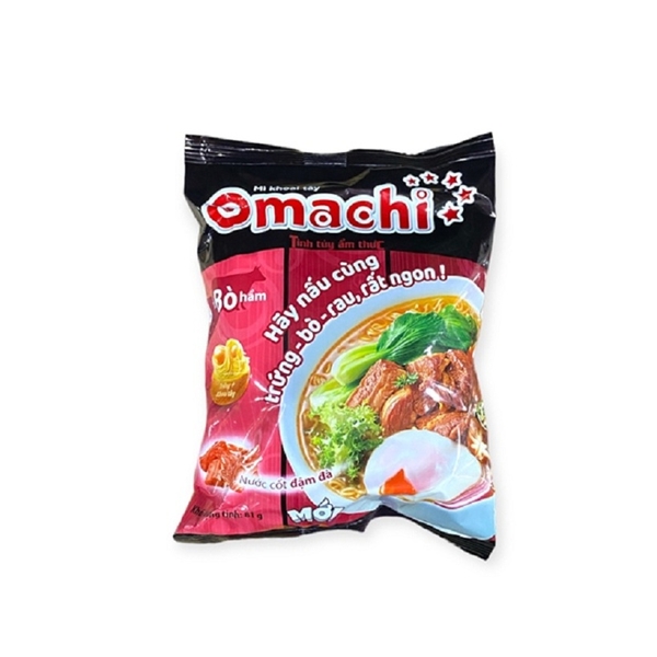 Mì Omachi-xốt bò hầm gói 81g