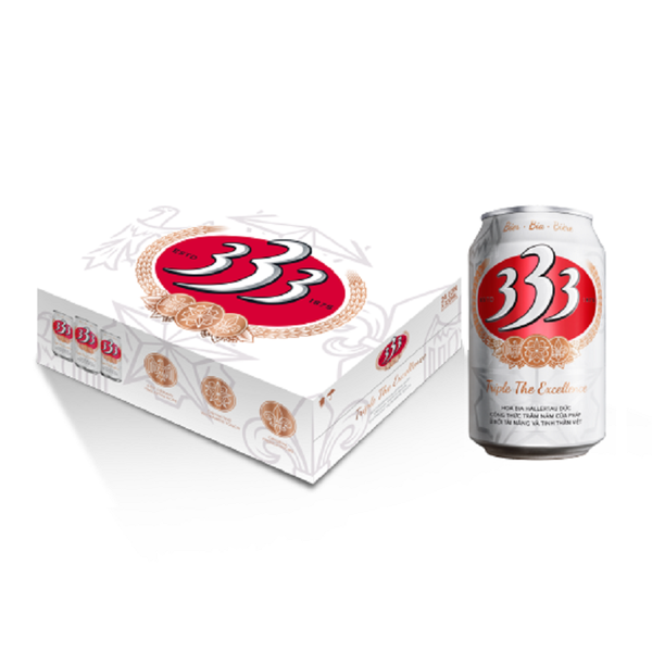 Bia Sài Gòn 333, lon (330ml, 5.3%) Siêu thị Đức Thành