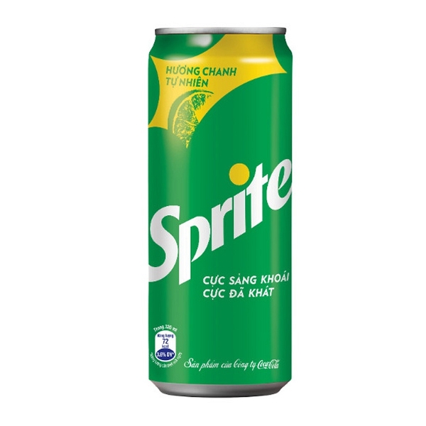 Nước ngọt Sprite lon cao, thùng (24*320ml), Siêu thị Đức Thành