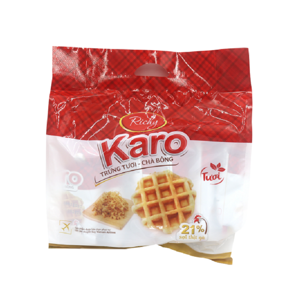 Bánh Karo, trứng tươi chà bông sợi gà-Richy, túi (156g). Siêu thị Đức Thành