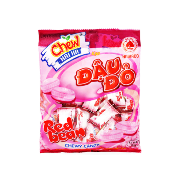 Kẹo Chew nhân đậu đỏ  mềm dẻo Hải Hà