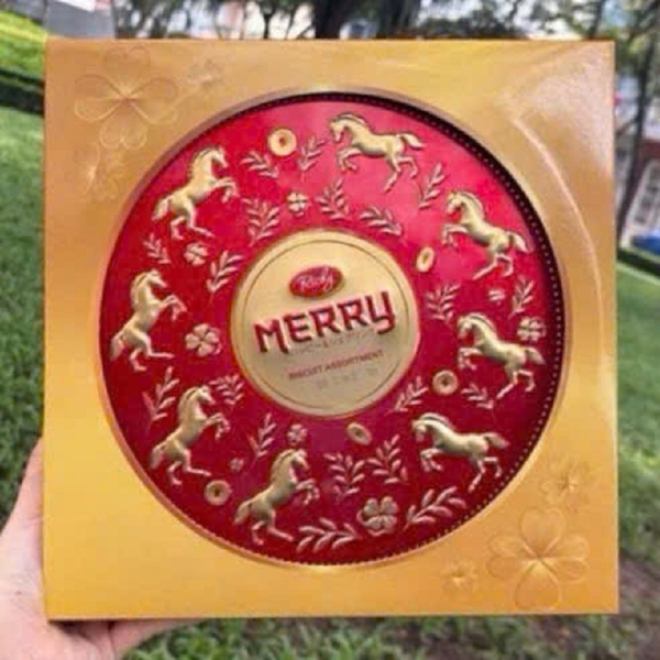 Bánh quy sữa thập cẩm Merry-Richy VN, hộp thiếc (334g), Siêu thị Đức Thành