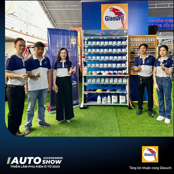 LẦN ĐẦU TIÊN THƯƠNG HIỆU SƠN Ô TÔ HÀNG ĐẦU THẾ GIỚI - GlASURIT XUẤT HIỆN TẠI TRIỂN LÃM PHỤ KIÊN Ô TÔ VIỆT NAM