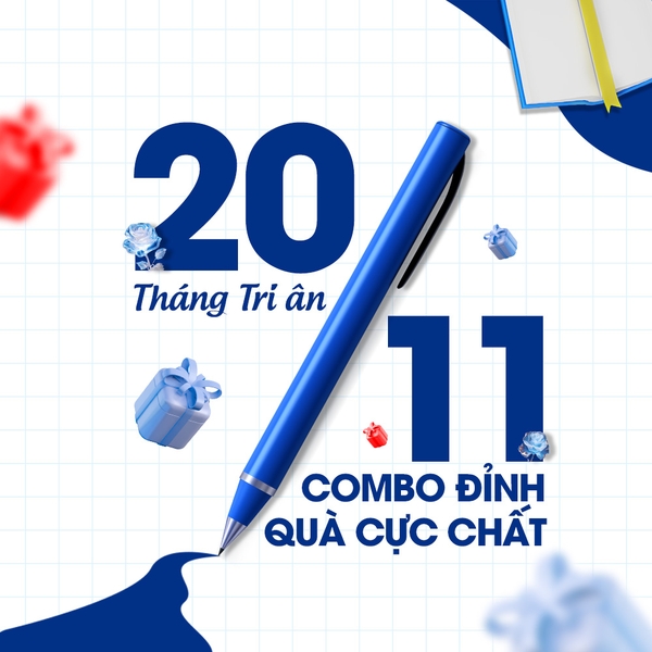 20/11 – Tháng tri ân: Gợi ý 11 combo quà cực chất từ COMHJ THH