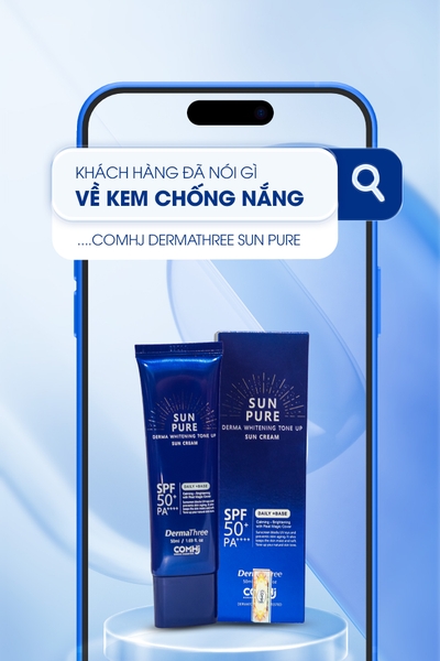 KEM CHỐNG NẮNG DERMATHREE - CHÂN ÁI CHO LÀN DA VIỆT