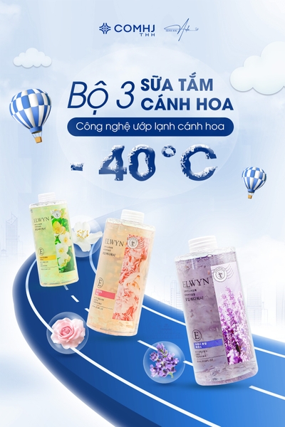Bộ 3 Sữa Tắm Cánh Hoa – Công nghệ ướp lạnh cánh hoa -40°C