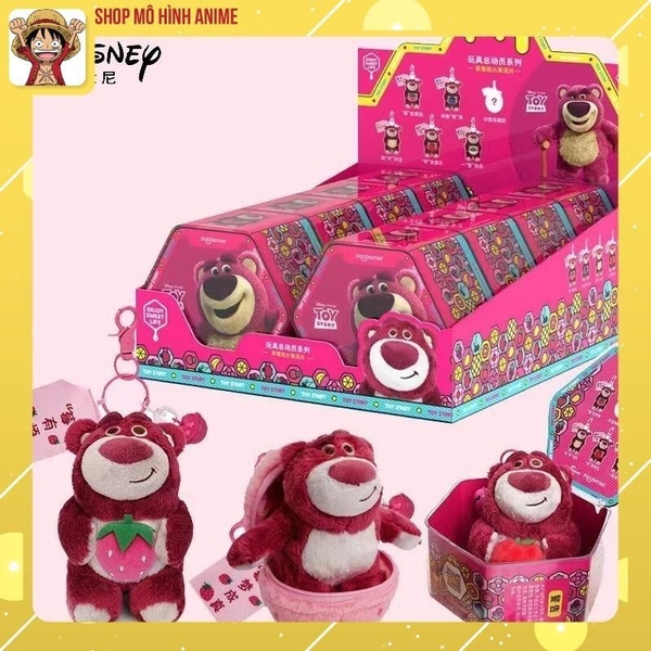 [Chính Hãng] Hộp Mù Blind Box Gấu Dâu Lotso, Mô Hình Móc Khóa Cao Cấp, Thơm Mùi Dâu, Bộ Sưu Tập Nhân Vật Disney