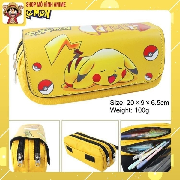 Túi Đựng Bút, Đồ Dùng Học Tập Hình Nhân Vật Pokemon, Pikachu Siêu Đáng Yêu Cho Bé, Thích Hợp Làm Quà Tặng Cho Trẻ