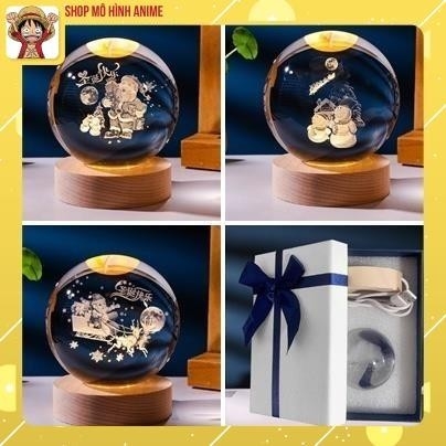 [Quà Tặng Giáng Sinh] Đèn Ngủ Quả Cầu Pha Lê Phát Sáng Hình Ông Già Noel, Decor Trang Trí, Quà Tặng Ngày Lễ Giáng Sinh