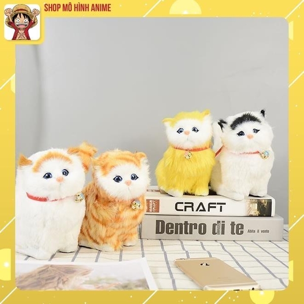 Mô Hình Gấu Bông Mèo Con Xinh Đẹp, Đa Dạng Màu Sắc, Decor Trang Trí Phòng Làm Việc, Phòng Ngủ, Quà Tặng Sáng Tạo