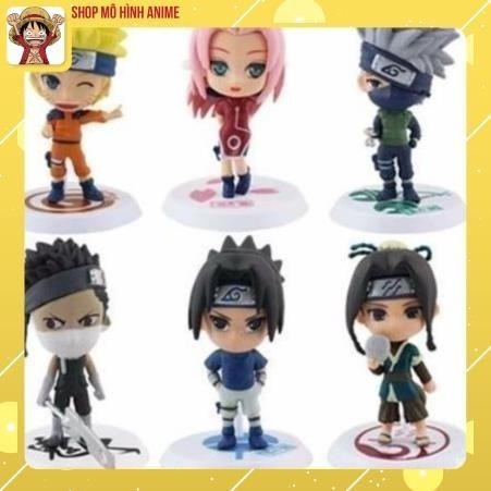 Mô Hình Naruto, Kakashi, Sasuke Chibi, Decor Trang Trí Phòng Học, Bộ Sưu Tập Mô Hình - Cao 5-7 cm - Tượng Figure Naruto