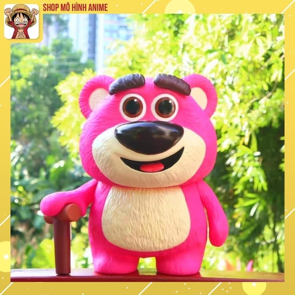 Mô Hình Gấu Dâu Lotso Kích Thước Tỉ Lệ 1:1 Có Hương Thơm, Cao 45cm Thích Hợp Decor Trang Trí, Bộ Sưu Tập Nhân Vật