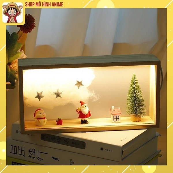 Quà Tặng Giáng Sinh, Noel Phát Sáng Khung Ảnh, Đèn USB Để Bàn Trang Trí Sinh Nhật Sáng Tạo DIY, Thích Hợp Làm Quà Tặng