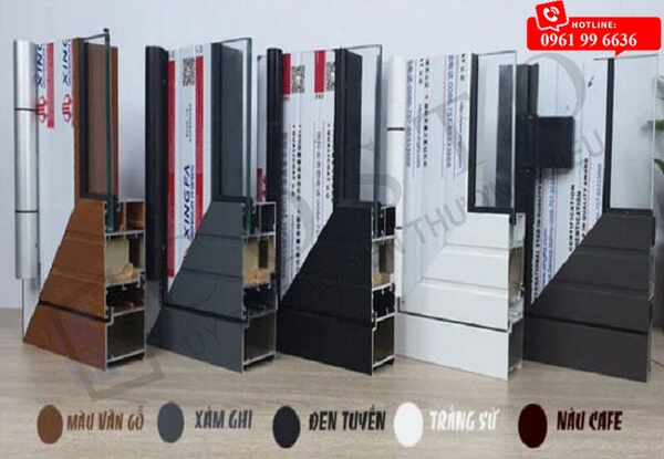 bảng màu nhôm xingfa nhập khẩu