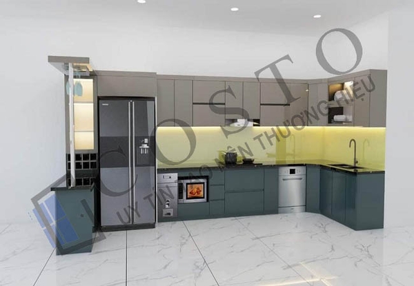 báo giá kính ốp bếp Hải Long