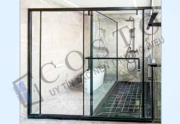 Cabin tắm kính cửa lùa