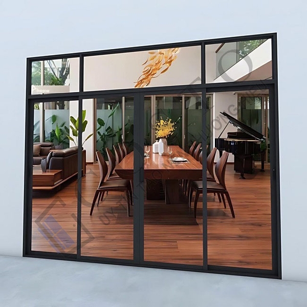 Cửa lùa 4 cánh nhôm xingfa