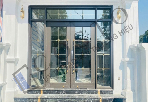 Cửa nhôm thủy lực 2 cánh
