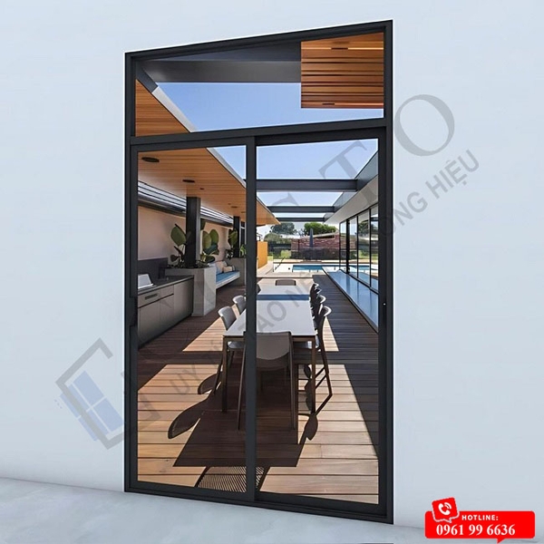 cửa nhôm Xingfa 2 cánh lùa