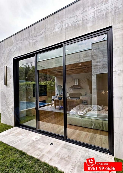 cửa phòng ngủ nhôm Xingfa 