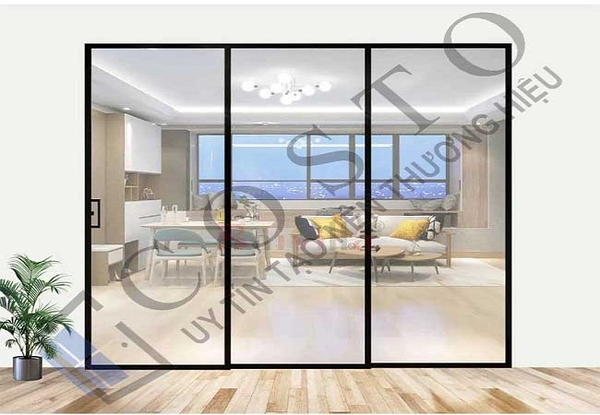 Cửa trượt ray trên