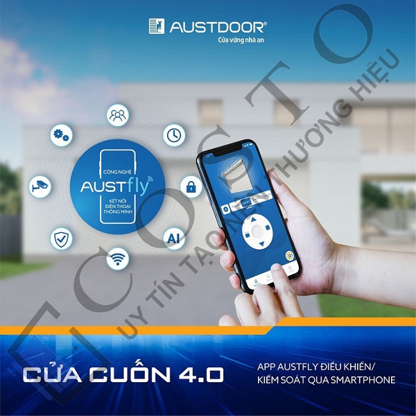 giá bộ điều khiển cửa cuốn bằng điện thoại