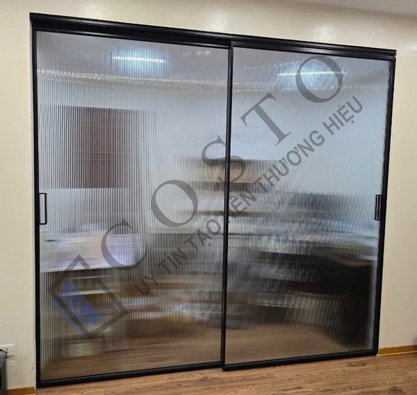 giá cửa lùa slim không ray dưới