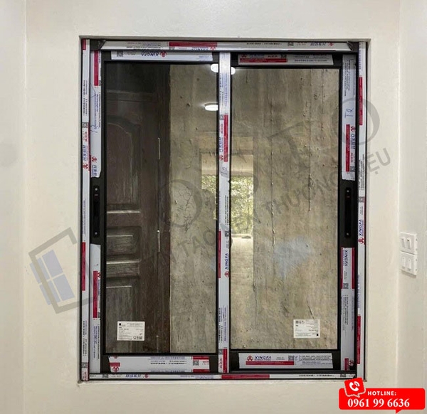 giá cửa nhôm lùa 2 cánh